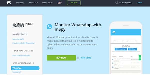 صورة لـ كيفية التجسس على رسائل WhatsApp من جهاز الكمبيوتر أو الهاتف | Secretly-Spy-on-Someone25E225802599s-Cell-Phone-with-Mspy-e1540215173746-min-DzTechs