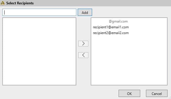 صورة لـ كيفية تشفير الملفات بسهولة دون كلمة مرور باستخدام Cloak Encrypt | Select-and-add-recipients-min-DzTechs