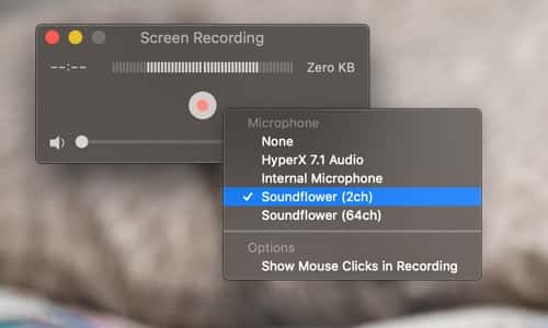 صورة لـ كيفية تسجيل صوت النظام أثناء تسجيل الشاشة على QuickTime | Soundflower-Mac-Choose-Input-min-DzTechs