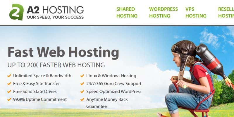 صورة لـ مراجعة A2 Hosting: هل هي أسرع 20X (اختبارات الأداء والسرعة) | a2hosting-featured-800x400-min-DzTechs