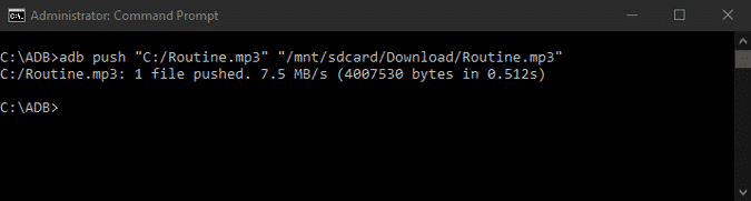 صورة لـ كيفية تشغيل الموسيقى على Android Watch دون هاتفك أو إنترنت | adb-push-command-min-DzTechs