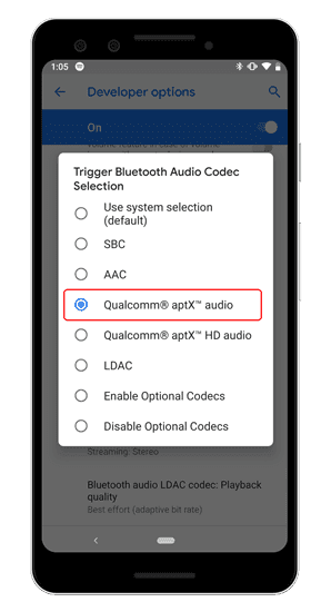 صورة لـ كيفية تحسين جودة صوت أجهزة Bluetooth على Android و MacOS مع aptX | aptx-sbc-aac-min-DzTechs