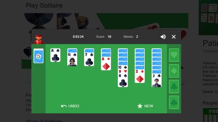 صورة لـ الألعاب الخفية على Google التي يمكنك لعبها عندما تشعر بالملل | best-hidden-secret-google-games-solitaire-x-DzTechs