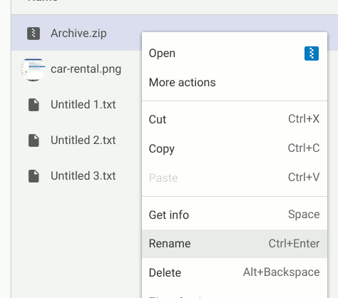 صورة لـ كيفية ضغط و فك ضغط الملفات على Chromebook | chromeos-rename-zip-files-min-DzTechs