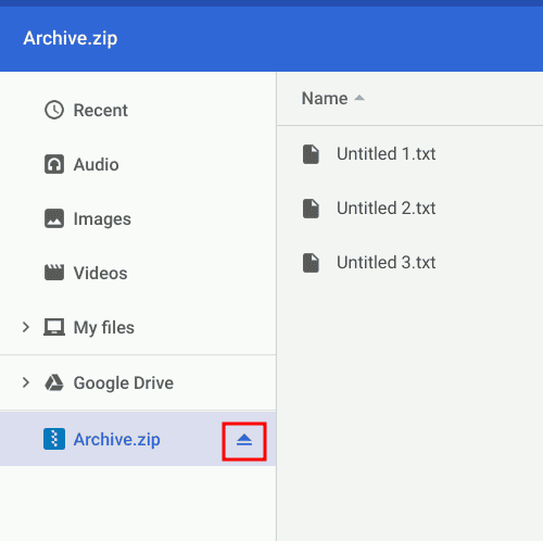 صورة لـ كيفية ضغط و فك ضغط الملفات على Chromebook | chromeos-unmount-zip-files-min-DzTechs