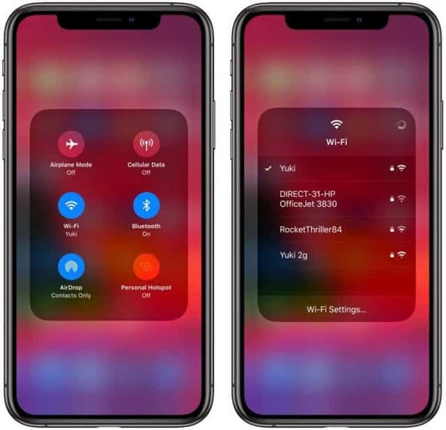 صورة لـ إليك أفضل مميزات iOS 13 التي تكون قد فاتتك | controlcenterwifiios13-800x772-796x768-min-DzTechs