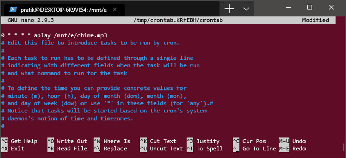 صورة لـ 10 أوامر Unix لاستخدامها مع Windows Terminal الجديد | crontab-min-DzTechs
