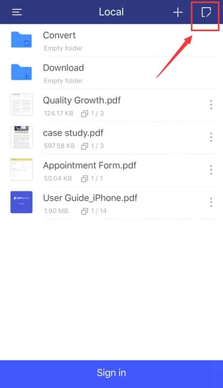 صورة لـ كيفية دمج ملفات PDF متعددة بشكل مجاني على الـ iPhone و iPad | edit-file-ios-min-DzTechs