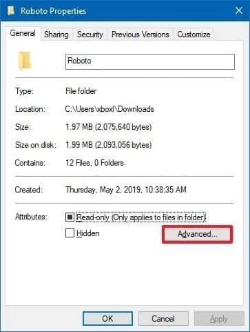 صورة لـ أفضل الطرق لتحرير مساحة تخزين القرص الصلب على Windows 10 | folder-proterties-win10-min-DzTechs