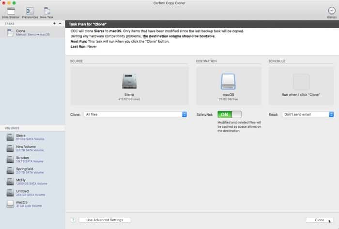 صورة لـ كيفية تثبيت نظام التشغيل macOS على محرك أقراص USB خارجي | install-macos-usb-carbon-copy-cloner-min-DzTechs