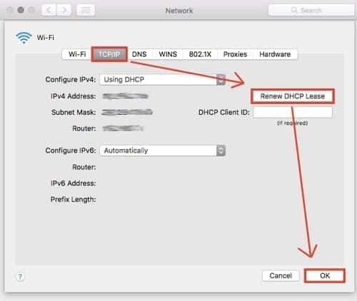 صورة لـ كيفية إصلاح مشاكل Wi-Fi وتوقف الاتصال بالإنترنت على نظام MacOS | mac-connect-internet-renew-dhcp-min-DzTechs