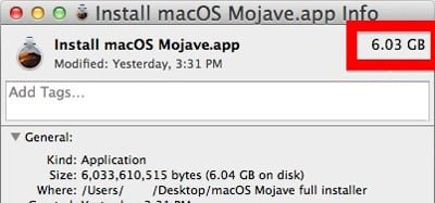 صورة لـ كيفية إنشاء مثبّت USB قابل للتمهيد لنظام MacOS | macOS-Mojave-File-Size-min-DzTechs
