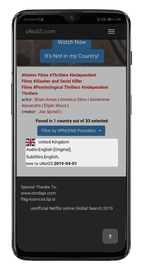 صورة لـ بعض النصائح والحيل لـ Netflix لكل من يُشاهد هذه الخدمة على الهاتف المحمول | maniac-available-only-in-us-unogs-min-DzTechs