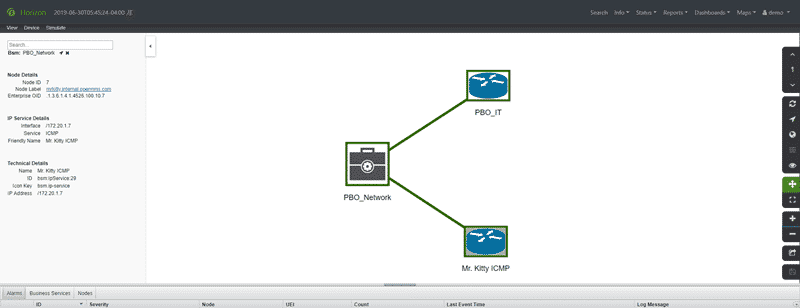 صورة لـ أفضل البرامج المفتوحة المصدر لإدارة و تخطيط الشبكة | network-mapping-software-openNMS-min-DzTechs