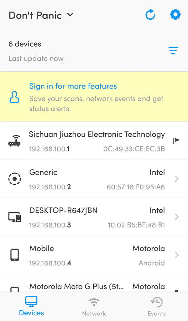 صورة لـ كيفية البحث عن الأجهزة المتصلة على شبكة Wi-Fi الخاصة بك | network-scanning-fing-min-DzTechs
