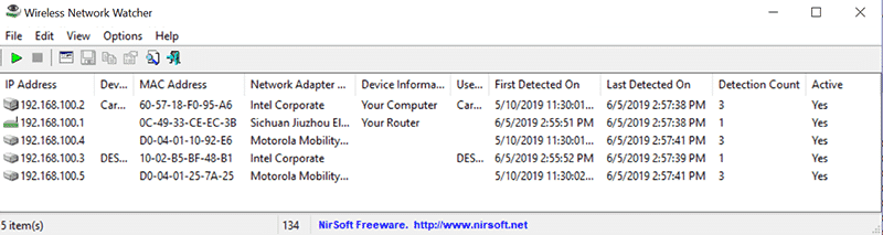 صورة لـ كيفية البحث عن الأجهزة المتصلة على شبكة Wi-Fi الخاصة بك | network-scanning-wireless-network-watcher-min-DzTechs