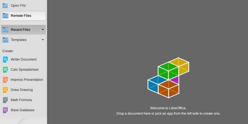 صورة لـ كيفية فتح و تحرير الملفات عن بُعد من Google Drive في LibreOffice | open-edit-remote-files-google-drive-libreoffice-start-center-min-DzTechs