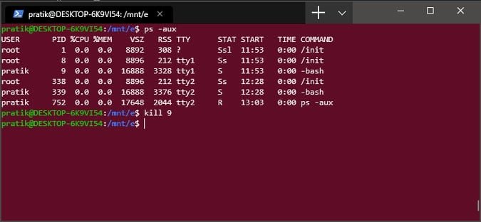 صورة لـ 10 أوامر Unix لاستخدامها مع Windows Terminal الجديد | ps-kill-min-DzTechs