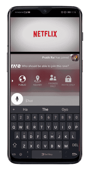 صورة لـ بعض النصائح والحيل لـ Netflix لكل من يُشاهد هذه الخدمة على الهاتف المحمول | rave-chat-interface-min-DzTechs
