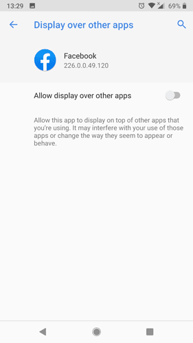 صورة لـ كيفية إصلاح خطأ “Screen Overlay Detected” على Android | screen-overlay-detected-error-android-display-over-other-apps-min-DzTechs