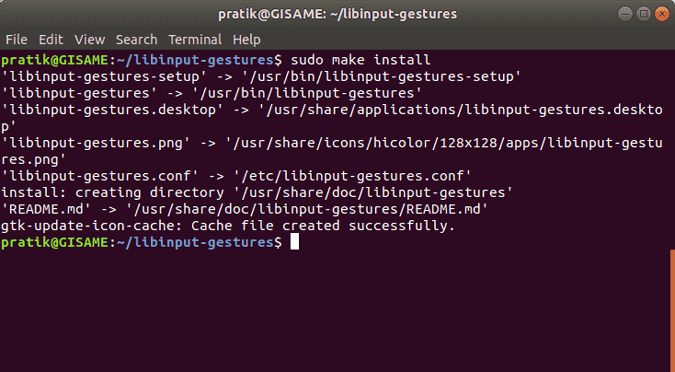 صورة لـ كيفية الحصول على إيماءات اللمس المتعدد لـ Windows و Mac على Ubuntu | sudo-make-install-min-DzTechs