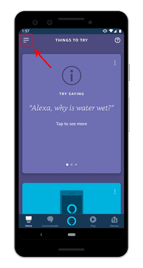 صورة لـ كيفية ربط أجهزة Amazon Echo مع Fire TV Stick | three-dot-alexa-app-min-DzTechs