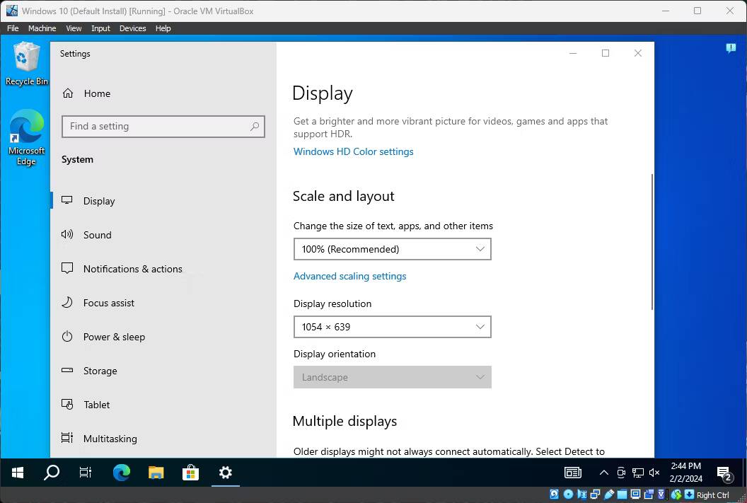 صورة لـ إضافات الضيف لـ VirtualBox: ما هي وكيفية تثبيتها | virtualbox-resolution-resizing