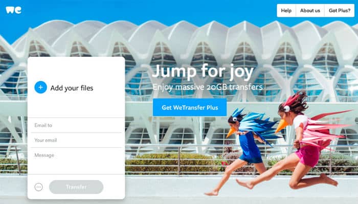 صورة لـ طرق سهلة وسريعة لإرسال ومشاركة الملفات الكبيرة عبر الإنترنت | wetransfer-min-DzTechs