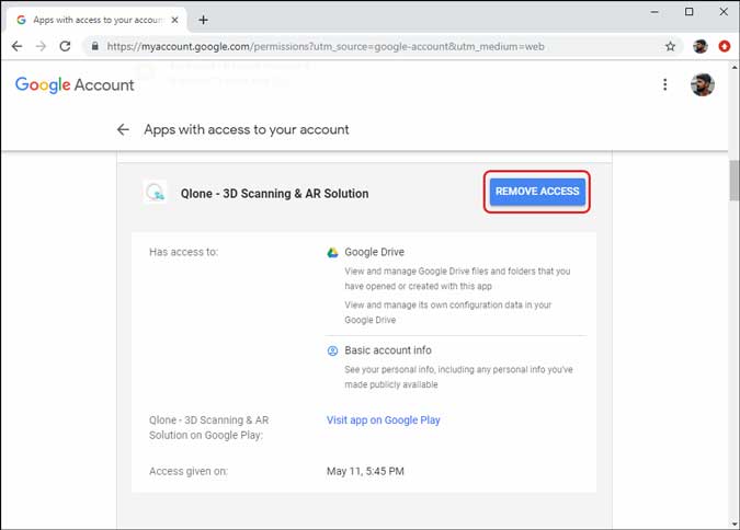 صورة لـ كيفية إزالة تطبيقات الجهات الخارجية من حساب Google الخاص بك الآن | 1_6-min-DzTechs