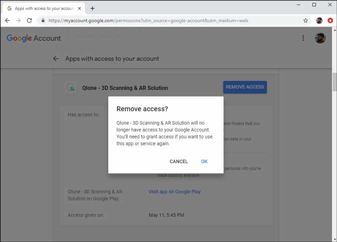 صورة لـ كيفية إزالة تطبيقات الجهات الخارجية من حساب Google الخاص بك الآن | 1_7-min-DzTechs