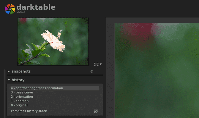 صورة لـ كيفية استخدام Darktable ، البديل المجاني لـ Adobe Lightroom | Darktable-History-min-DzTechs