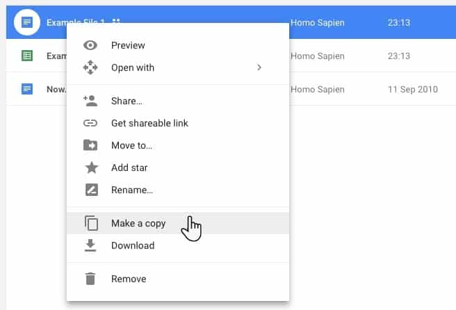 صورة لـ كيفية نقل الملفات من حساب Google Drive إلى آخر | Google-Drive-Make-a-Copy-min-DzTechs