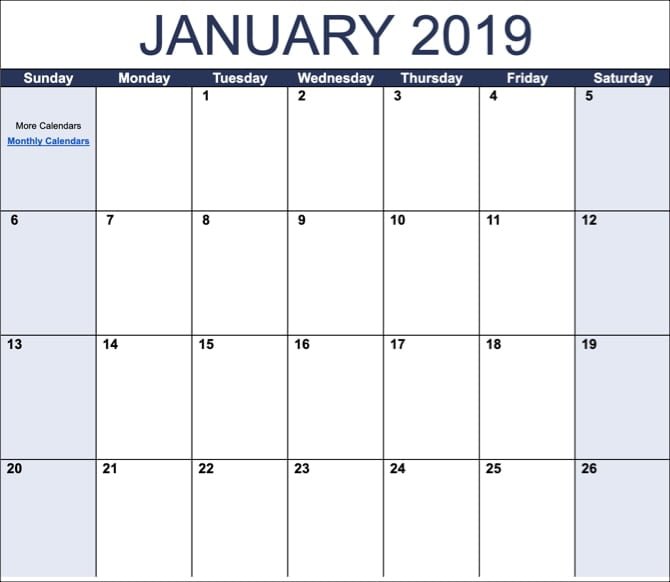 صورة لـ أفضل قوالب مستندات Google التي ستجعل حياتك أسهل | GoogleDocsCalendar2019TemplateSS-min-DzTechs