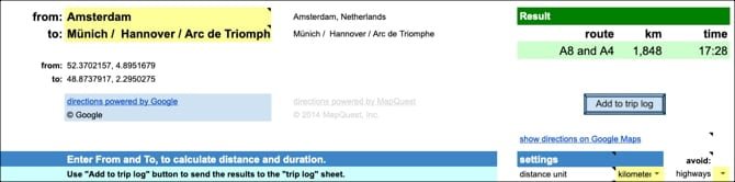 صورة لـ أفضل قوالب مستندات Google التي ستجعل حياتك أسهل | GoogleDocsDistanceCalcTemplateSS-min-DzTechs