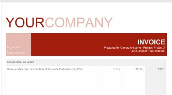 صورة لـ أفضل قوالب مستندات Google التي ستجعل حياتك أسهل | GoogleDocsInvoiceTemplateSS-min-DzTechs