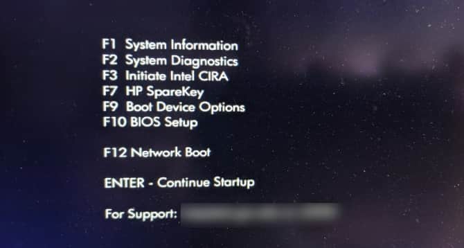 صورة لـ كيفية إعادة ضبط جهاز الكمبيوتر المحمول من HP إلى الإعدادات الإفتراضية | HP-Boot-Menu-min-DzTechs