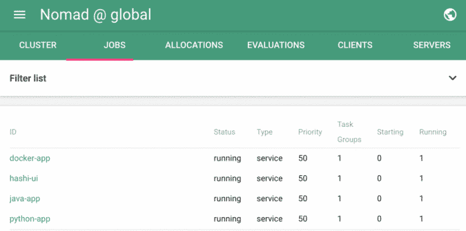 صورة لـ أفضل بدائل KUBERNETES : نظرة على Swarm ، DC / OS ، Nomad | Nomad-UI-e1565183211655-min-DzTechs