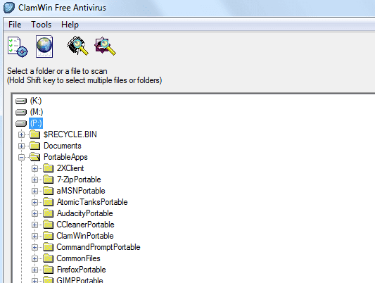 صورة لـ أفضل التطبيقات المحمولة التي لا تتطلب أي تثبيت لنظام Windows | clamwin-min-DzTechs