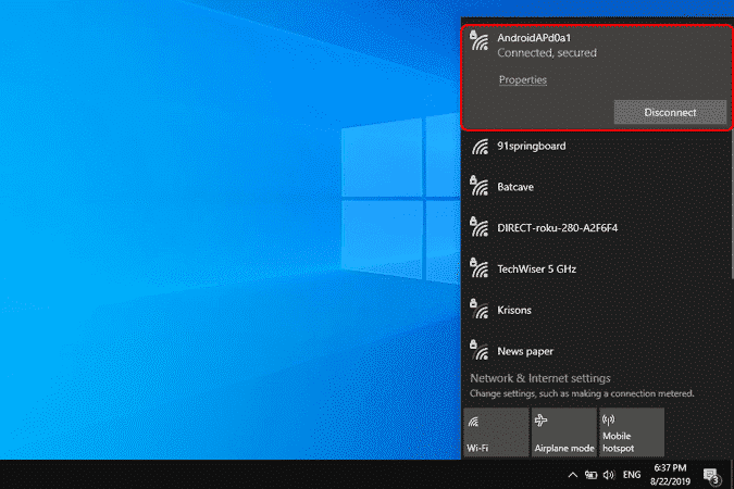 صورة لـ كيفية مشاركة اتصال VPN عبر نقطة اتصال WiFi على Android (صلاحيات الروت) | connect-to-mobile-hotspot-min-DzTechs