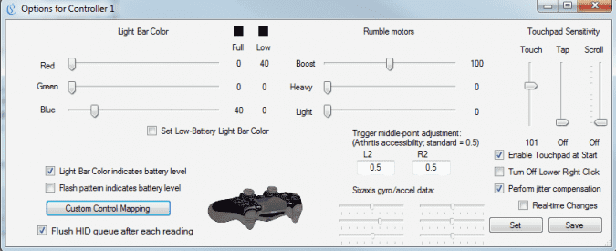 صورة لـ أفضل بدائل لـ DS4Windows لاستخدام جهاز التحكم PS4 على الكمبيوتر | ds4tool-e1564931138685-min-DzTechs