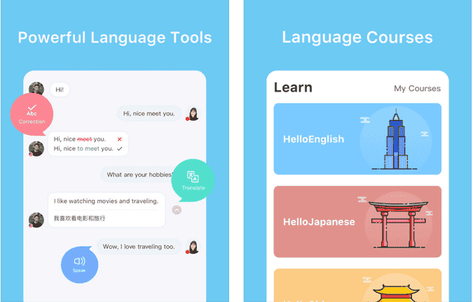 صورة لـ أفضل بدائل Duolingo لتعلم لغة جديدة أثناء التنقل لنظامي Android و iOS | hellotalk-min-DzTechs