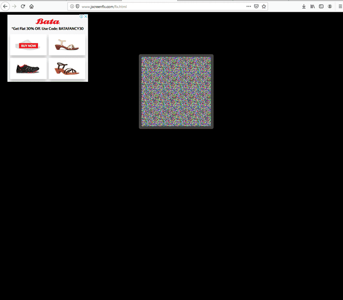 صورة لـ أفضل تطبيقات Windows لإيجاد و إصلاح البكسل العالق والميت على الشاشة | jsscreenfix-min-DzTechs