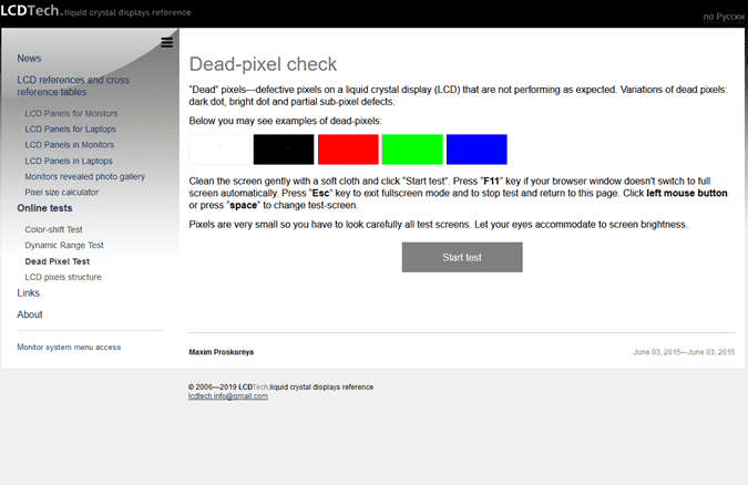صورة لـ أفضل تطبيقات Windows لإيجاد و إصلاح البكسل العالق والميت على الشاشة | lcdtech-min-DzTechs