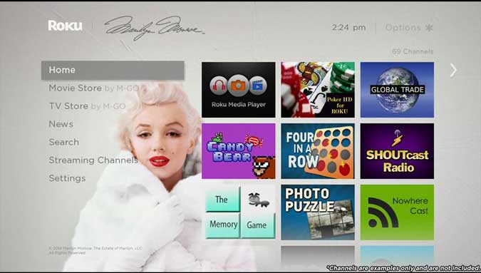صورة لـ أفضل السمات والمظاهر لتخصيص شاشة Roku الرئيسية مثل المحترفين | marilyn-monroe-DzTechs
