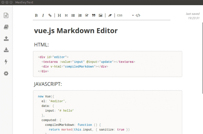 صورة لـ أفضل التطبيقات البديلة لـ Evernote و OneNote لنظام Ubuntu لتدوين الملاحظات | medleytext-1-e1564938779200-min-DzTechs