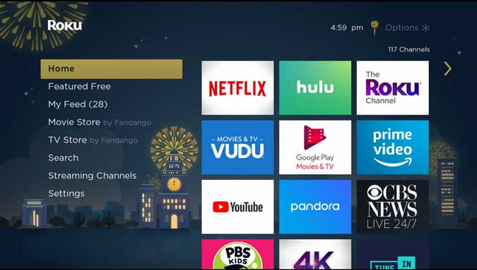 صورة لـ أفضل السمات والمظاهر لتخصيص شاشة Roku الرئيسية مثل المحترفين | midnight-magic-DzTechs