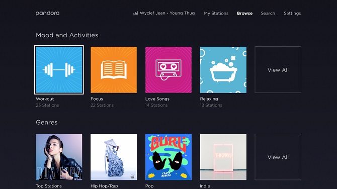 صورة لـ أفضل قنوات Roku المجانية التي لا يُمكنك تفويتها للاستمتاع بتجربة مُشاهدة مُمتعة | pandora-670x376-min-DzTechs
