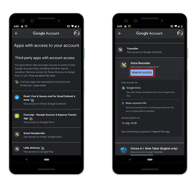 صورة لـ كيفية إزالة تطبيقات الجهات الخارجية من حساب Google الخاص بك الآن | pi4-min-DzTechs