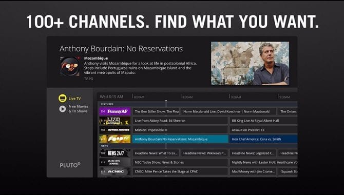 صورة لـ أفضل قنوات Roku المجانية التي لا يُمكنك تفويتها للاستمتاع بتجربة مُشاهدة مُمتعة | pluto-tv-670x380-min-DzTechs