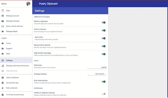 صورة لـ أفضل مديري الحافظة لنظام Ubuntu لتتبع محتويات الحافظة | pushy-clipboard-min-DzTechs